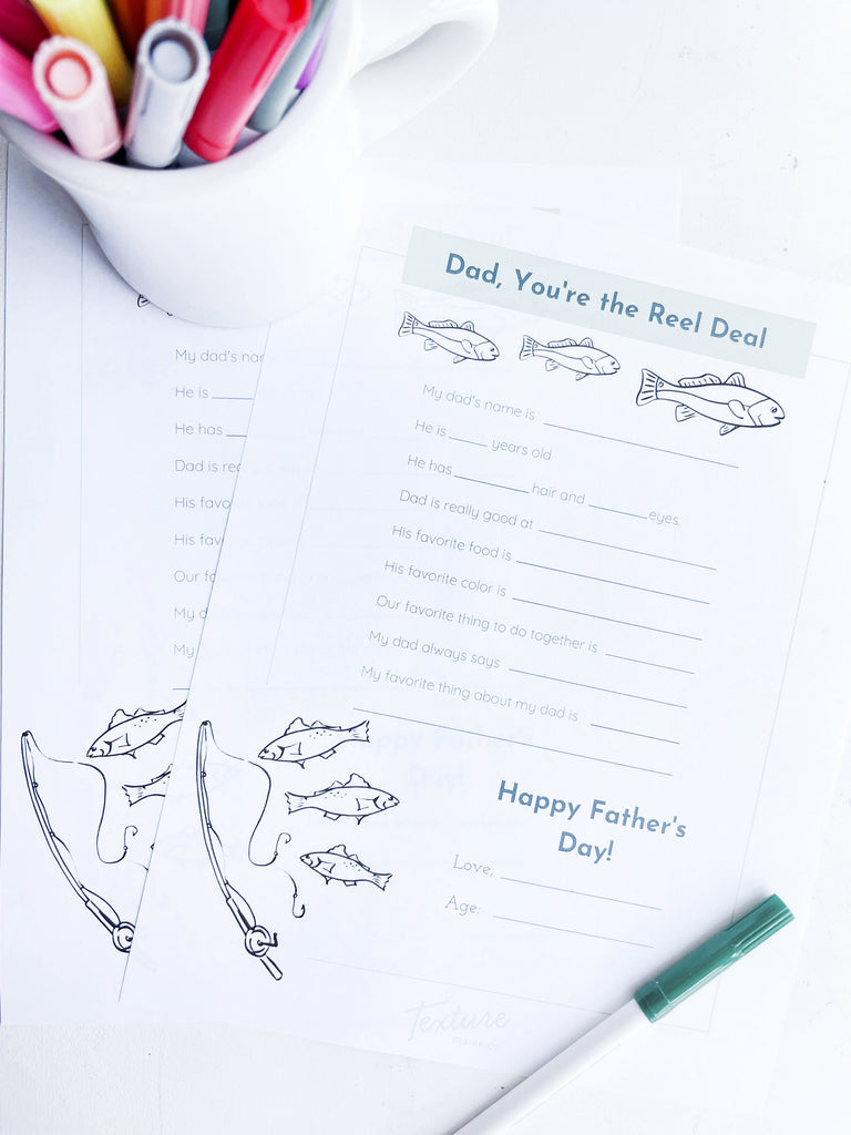 FREE Downloadable Father's Day Questionnaire