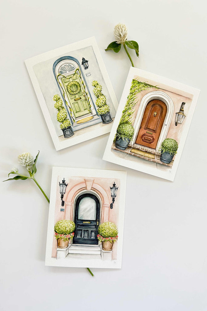 Front Door Greeting Card - The Christmas House