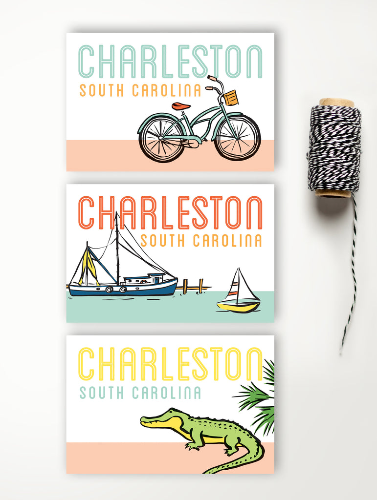 Postcard - Charleston - Alligator Sightseeing