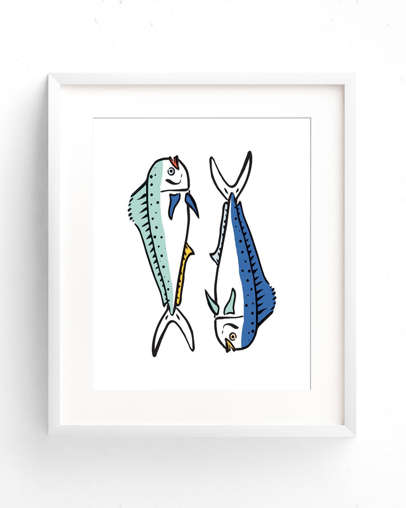 Coastal Breeze - Pair of Fish Print