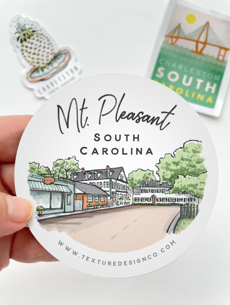 Sherbet Painted Streets - The Mt. Pleasant Sticker