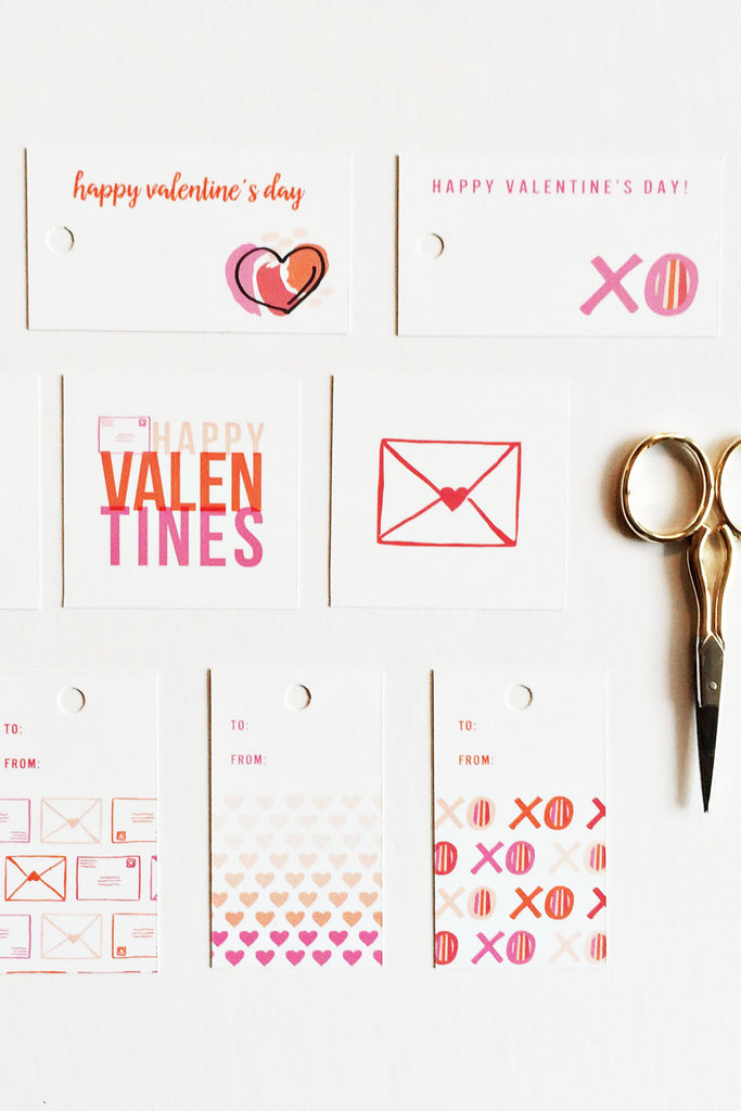Valentine's Day Gift Tag Downloadable PDF