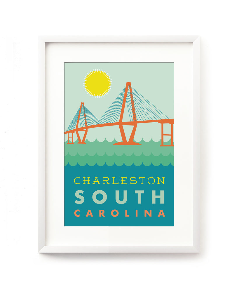 Postcard - Charleston - Bridge