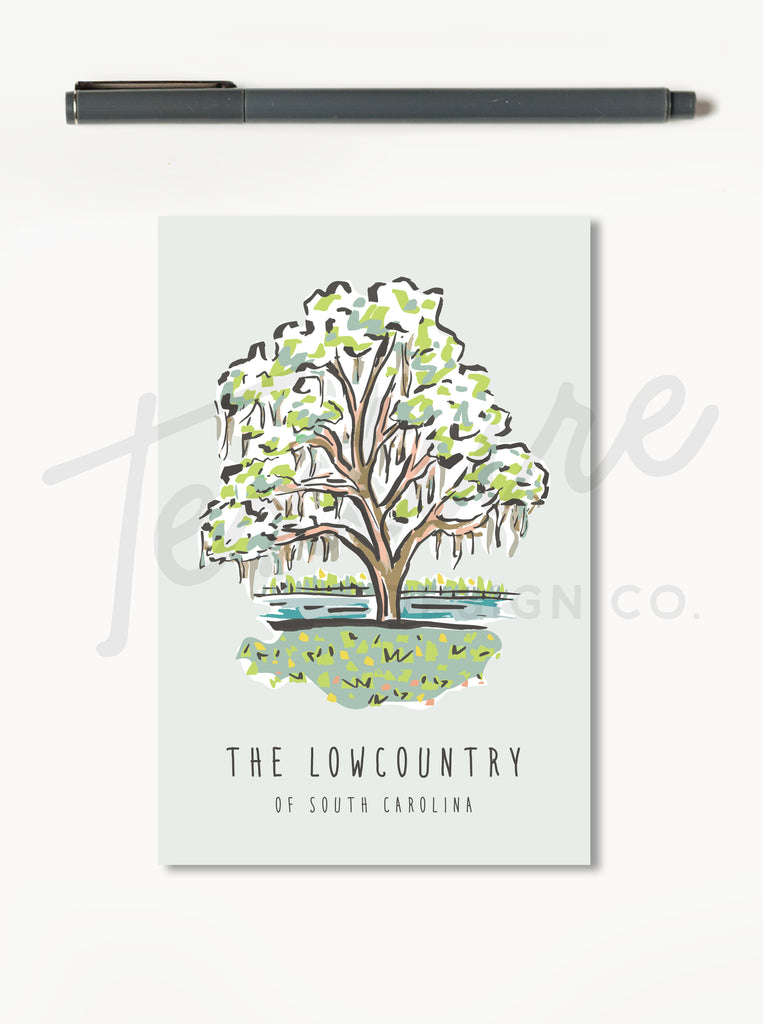 Postcard - Lowcountry Oak Tree