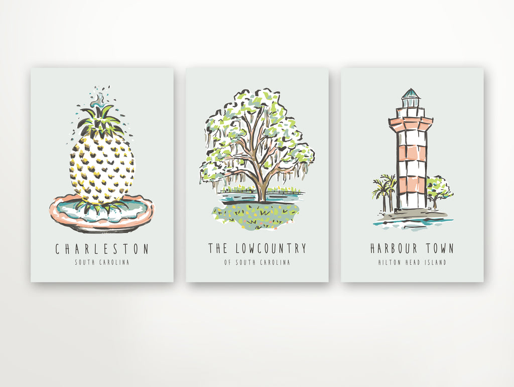 Postcard - Charleston - Pineapple Fountain