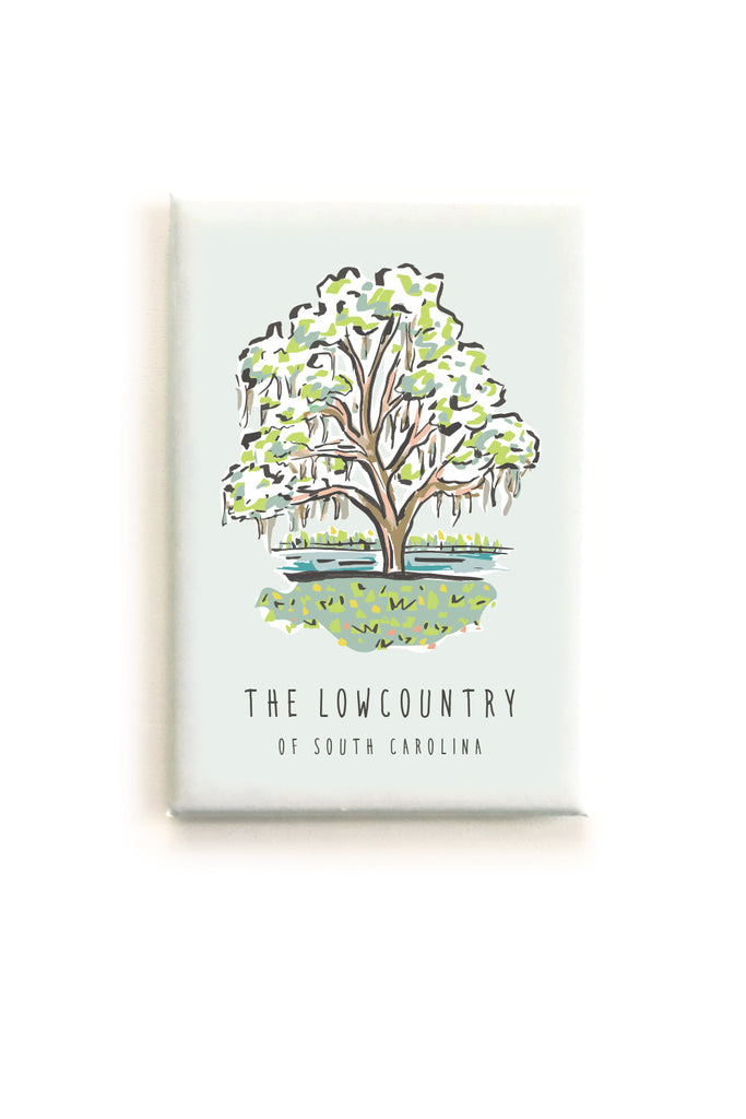 The South Carolina Lowcountry Oak Tree Magnet
