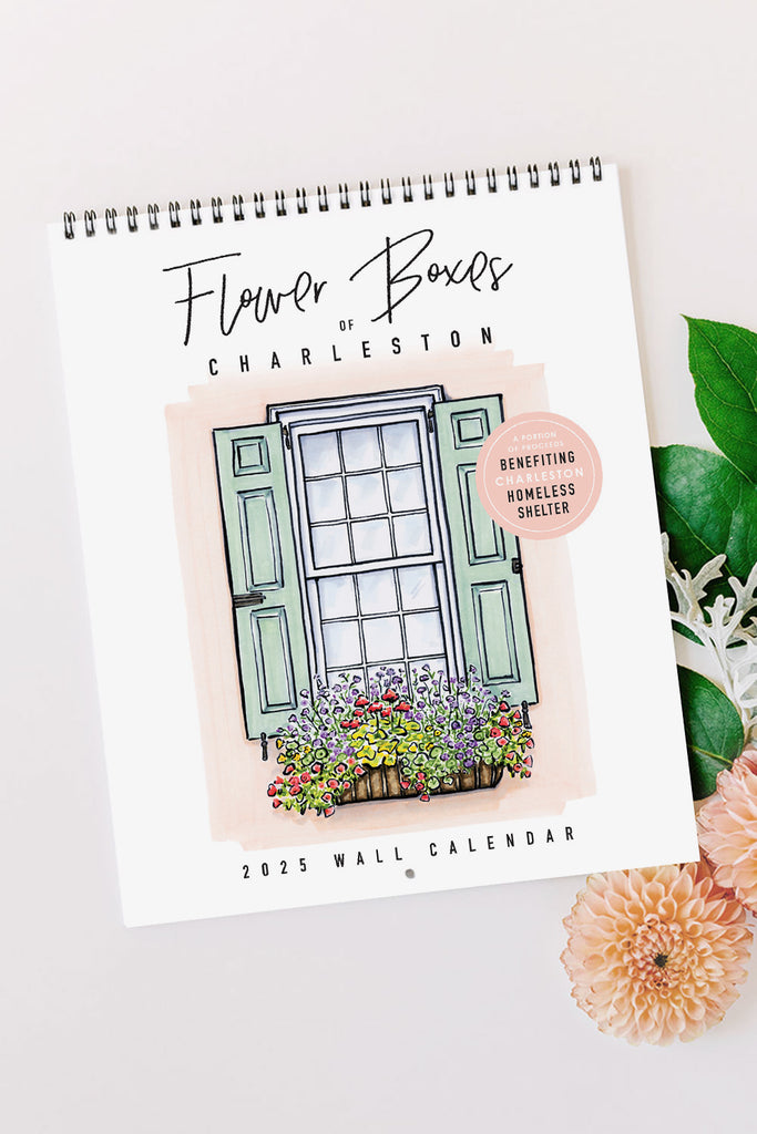 2025 Flower Boxes of Charleston Wall Calendar