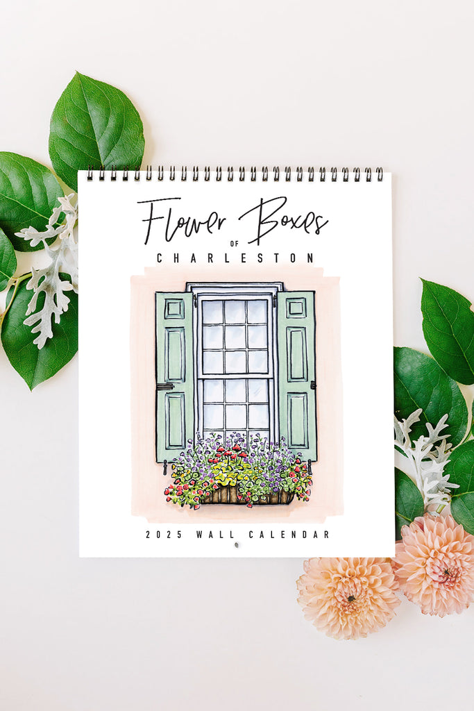 2025 Flower Boxes of Charleston Wall Calendar