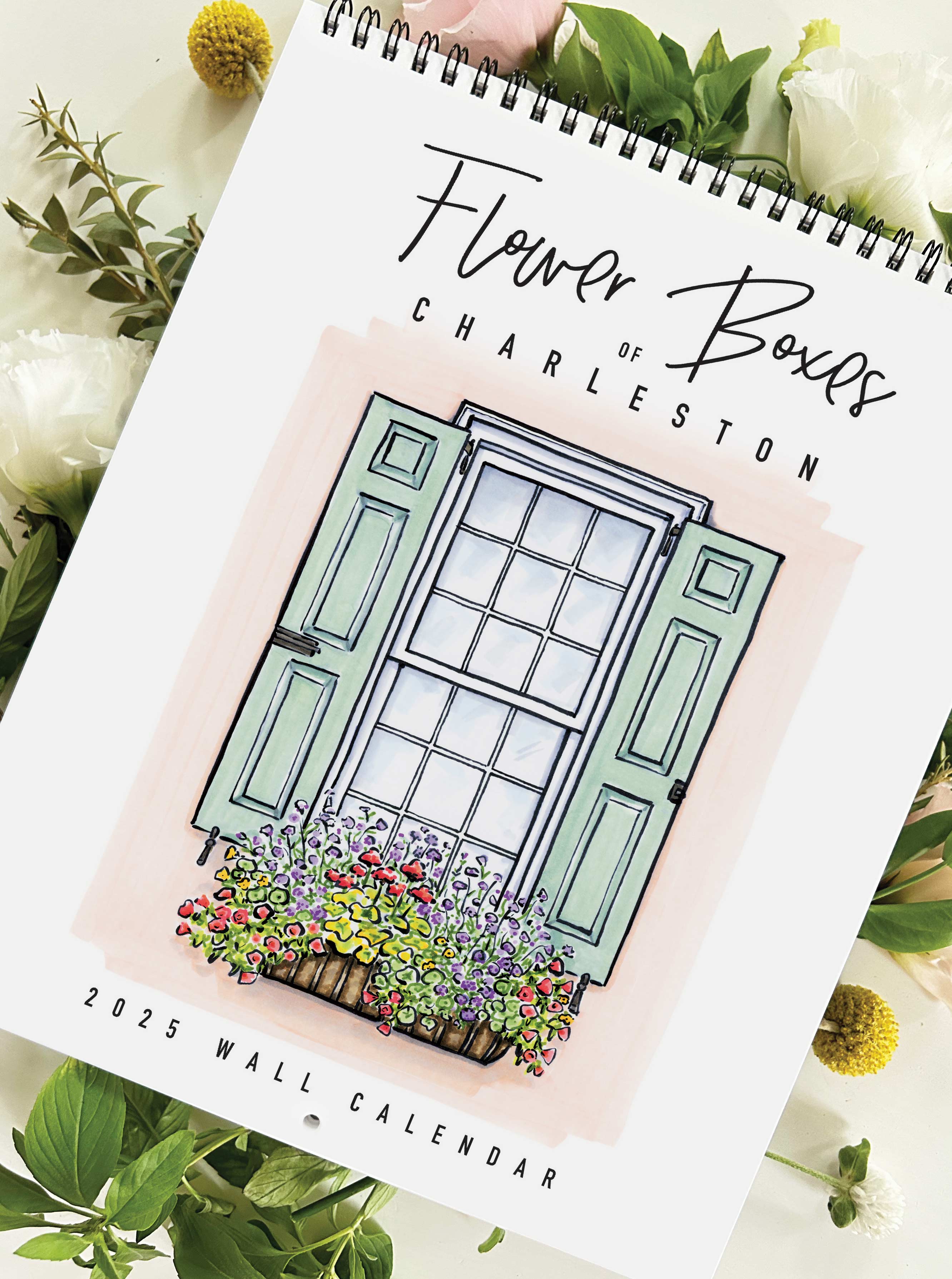 2025 Flower Boxes of Charleston Wall Calendar – Texture Design Co.