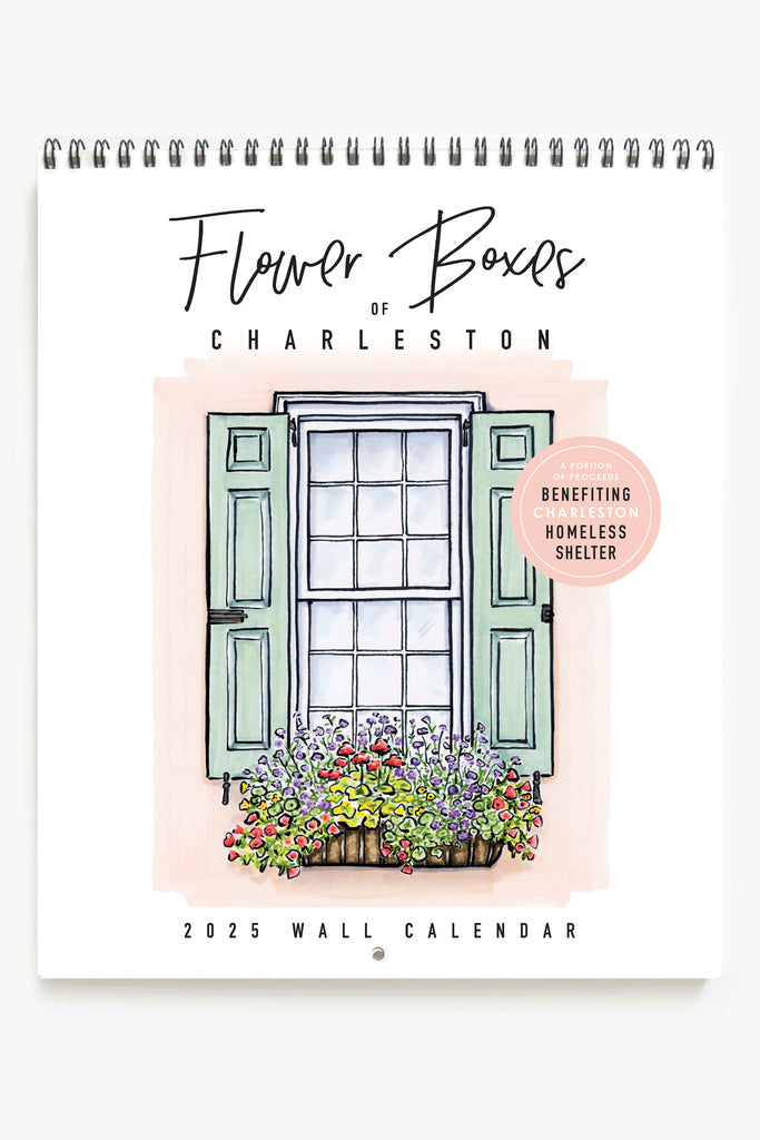 2025 Flower Boxes of Charleston Wall Calendar