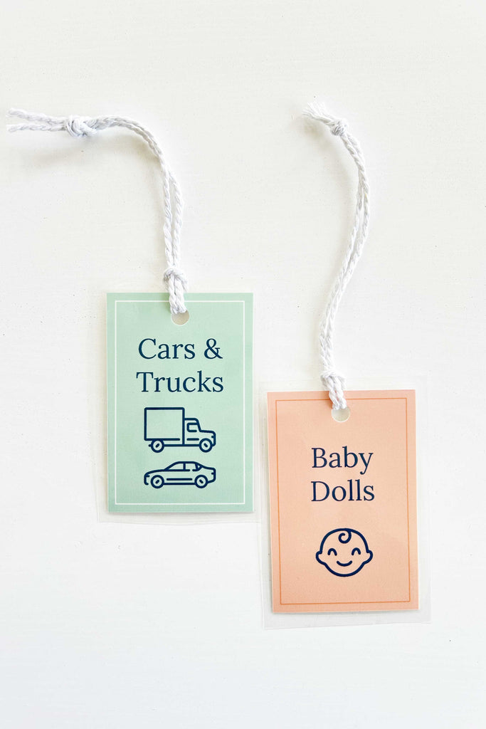 Organizational Hang Tags for Kid Rooms (Downloadable)