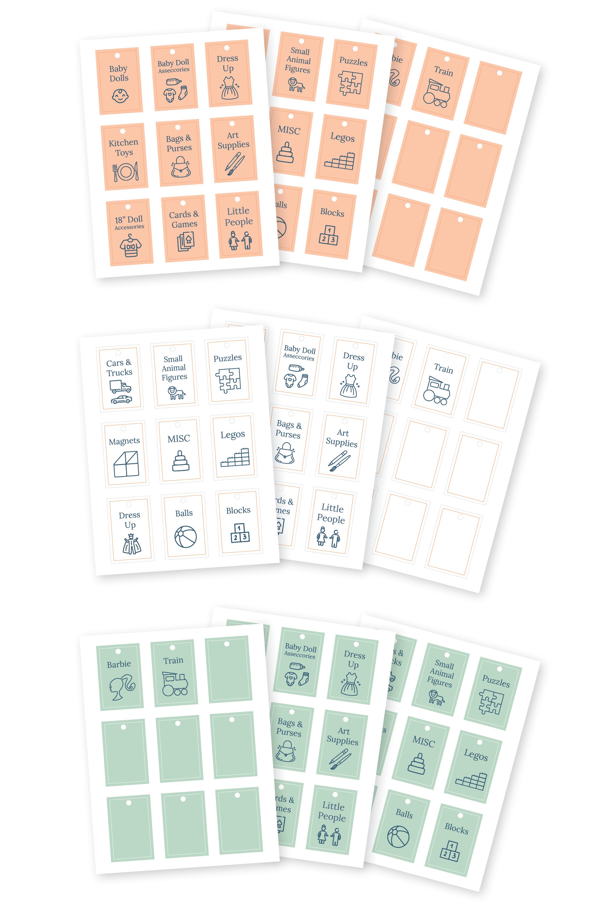 Organizational Hang Tags for Kid Rooms (Downloadable) – Texture Design Co.