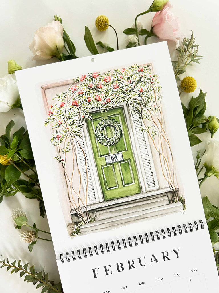 2025 Wall Calendar: A Collection of Charming Front Doors