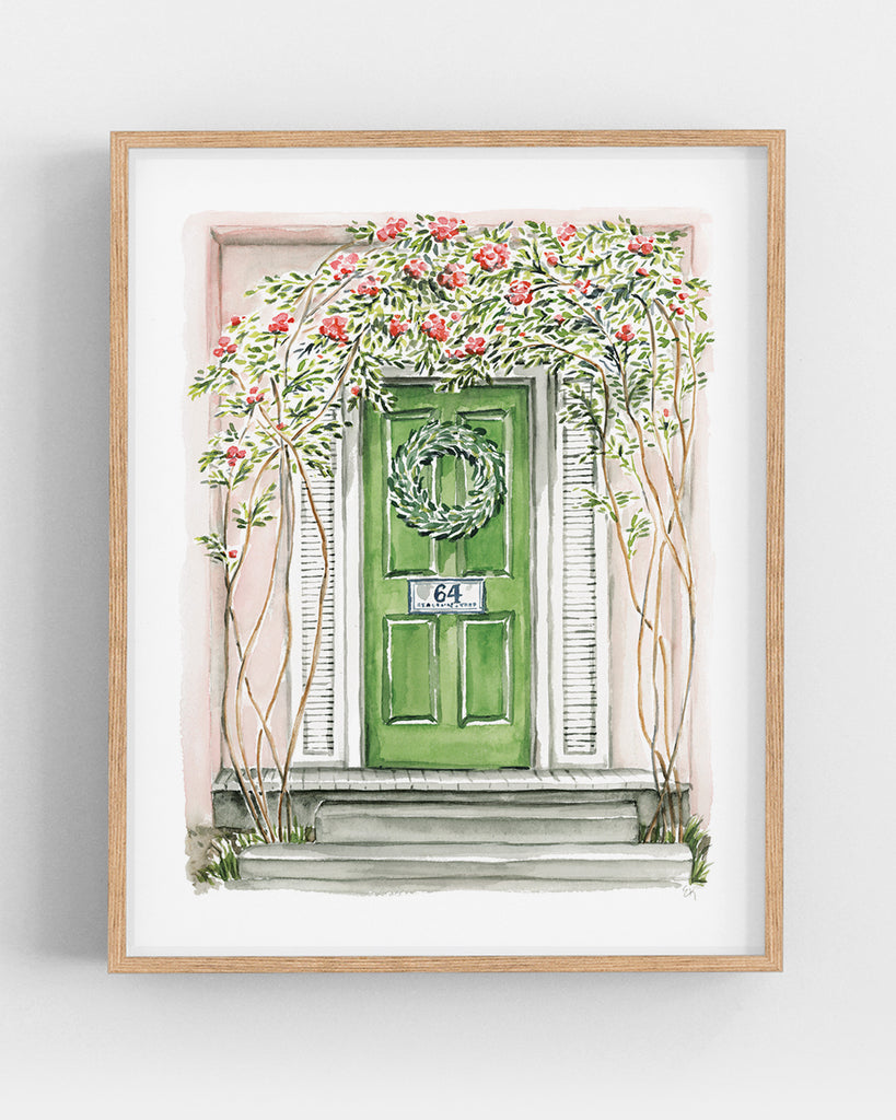 Front Door Watercolor Print: House #64