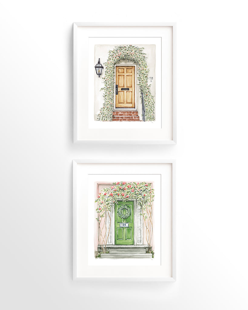 Front Door Watercolor Print: House #59A