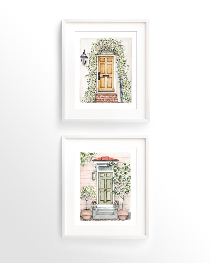 Front Door Watercolor Print: House #59A