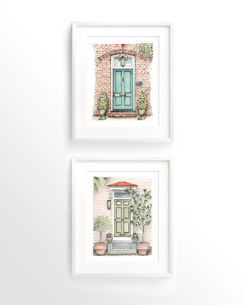 Front Door Watercolor Print: House #25