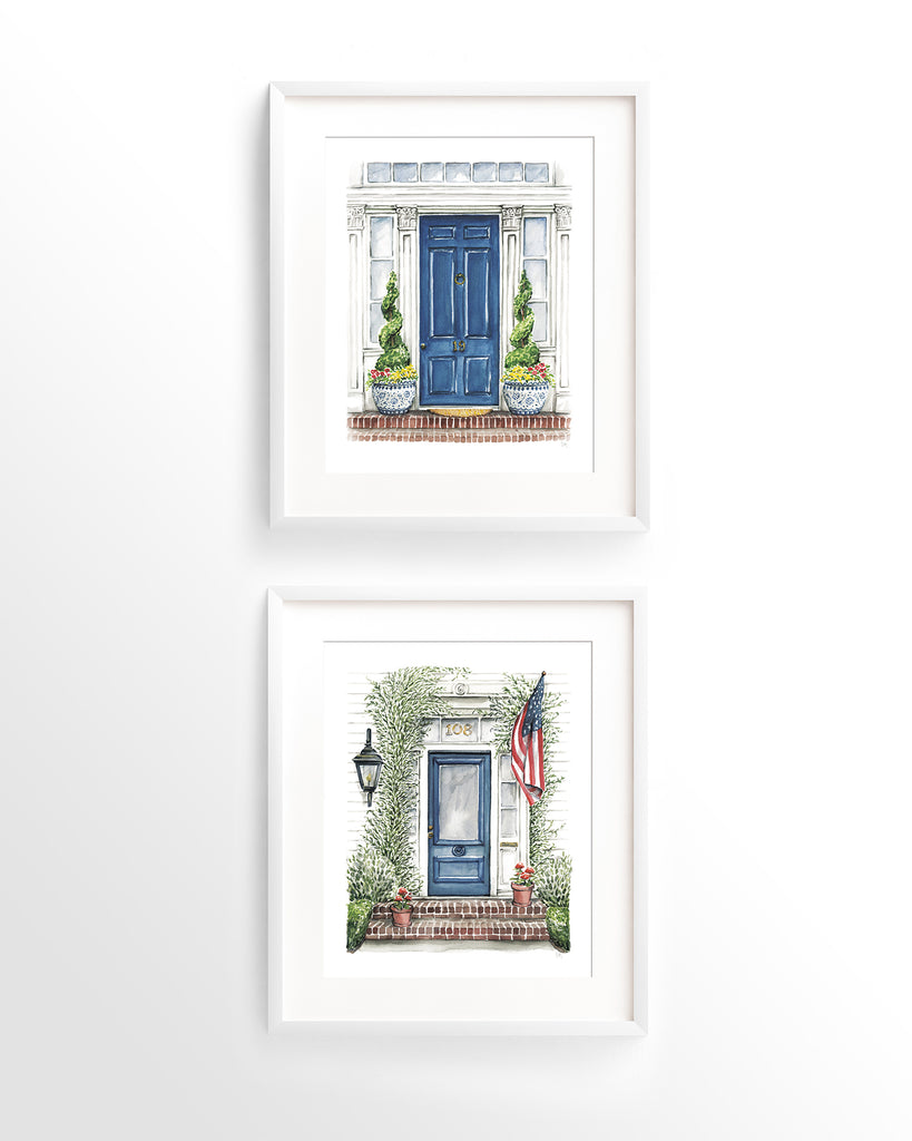 Front Door Watercolor Print: House #19