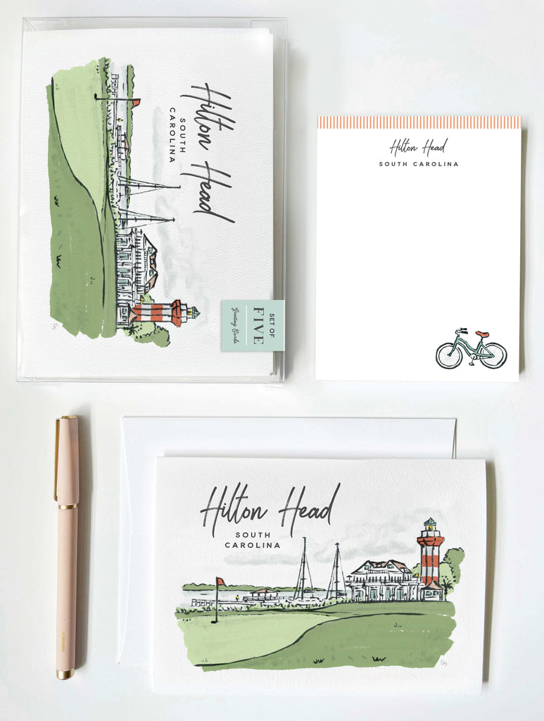 Sherbet Painted Streets - The Hilton Head Notepad