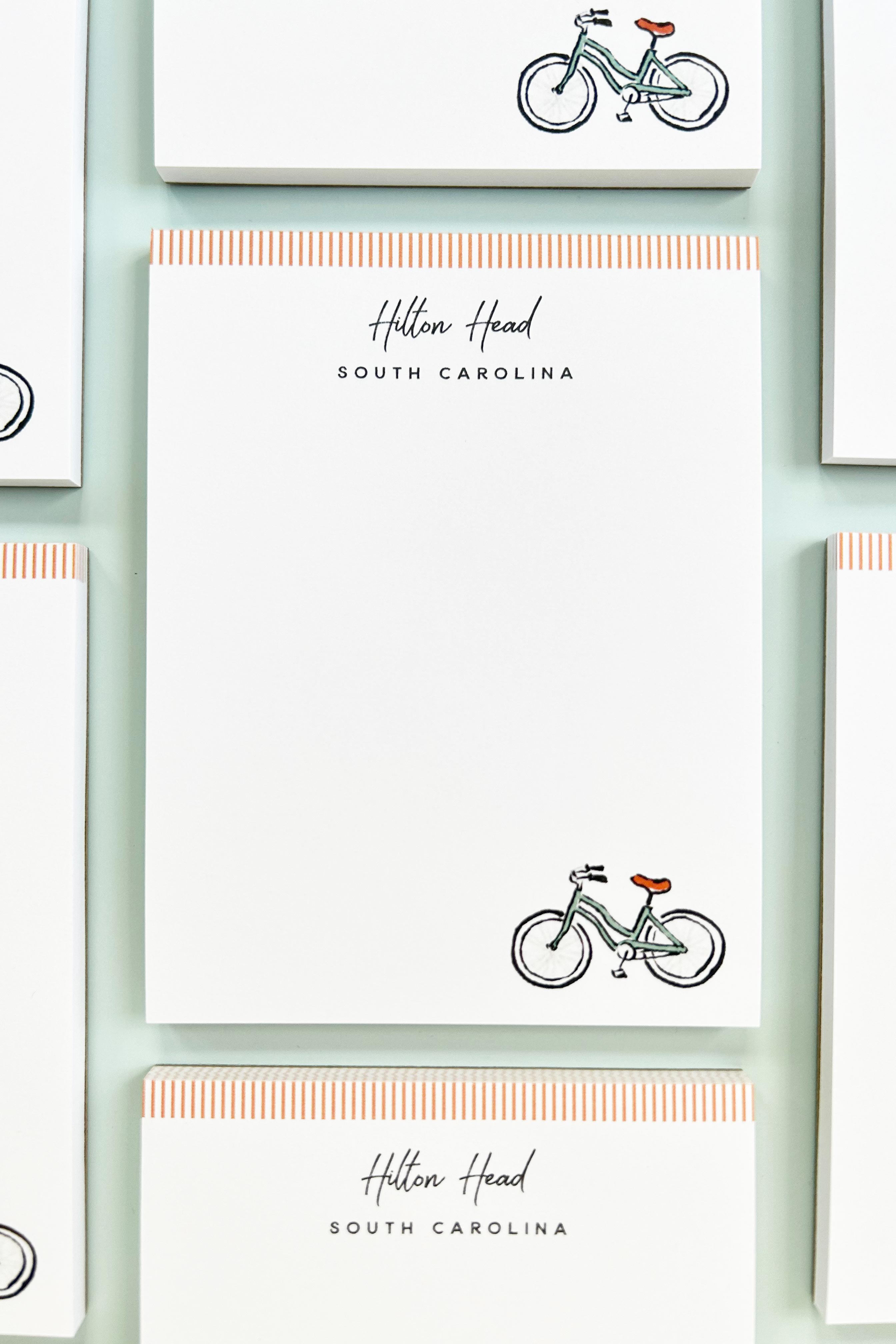 Hi Notepad Sherbet Painted Streets - The Hilton Head Notepad – Texture Design Co.