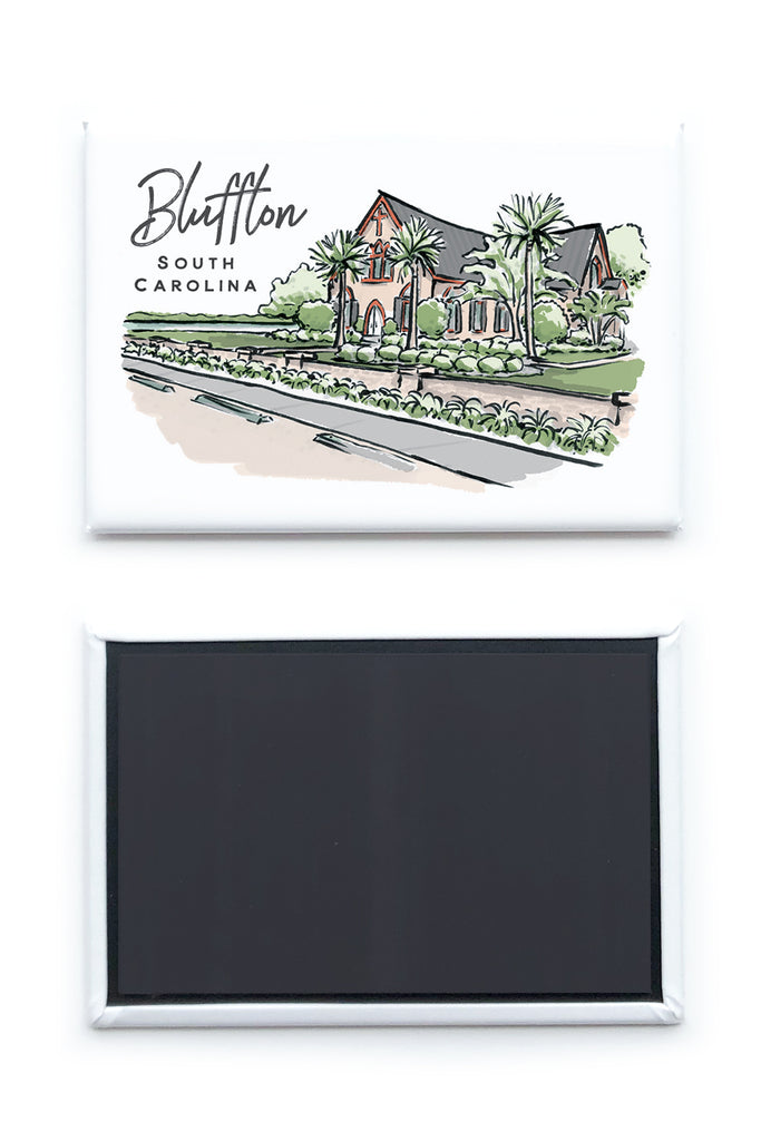 Sherbet Painted Streets - The Bluffton Magnet