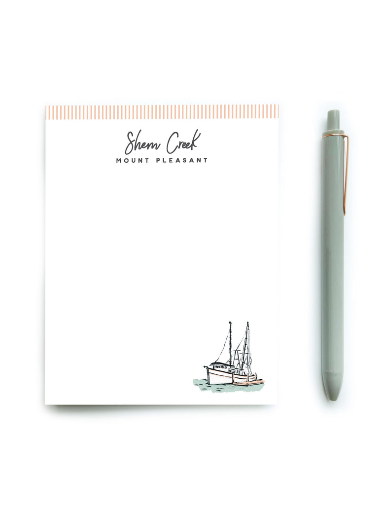 Sherbet Painted Streets - The Shem Creek Notepad