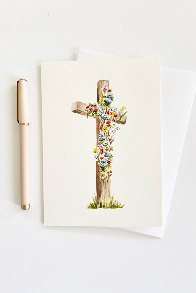 Easter Cross Greeting Card