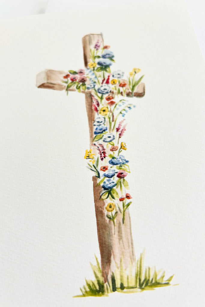 Easter Cross Greeting Card