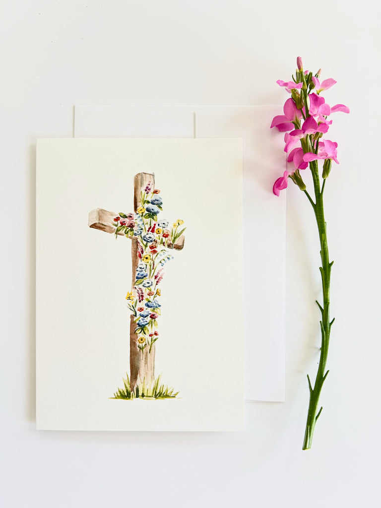 Easter Cross Greeting Card