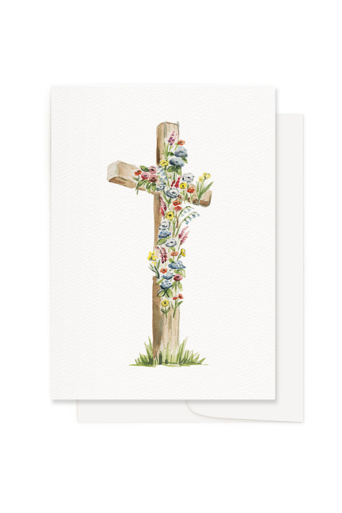 Easter Cross Greeting Card