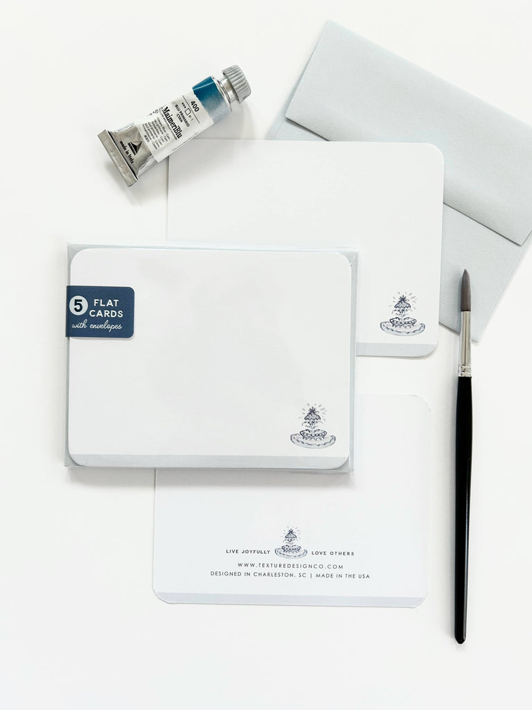 Stationery - The Pineapple Fountain Flat Card