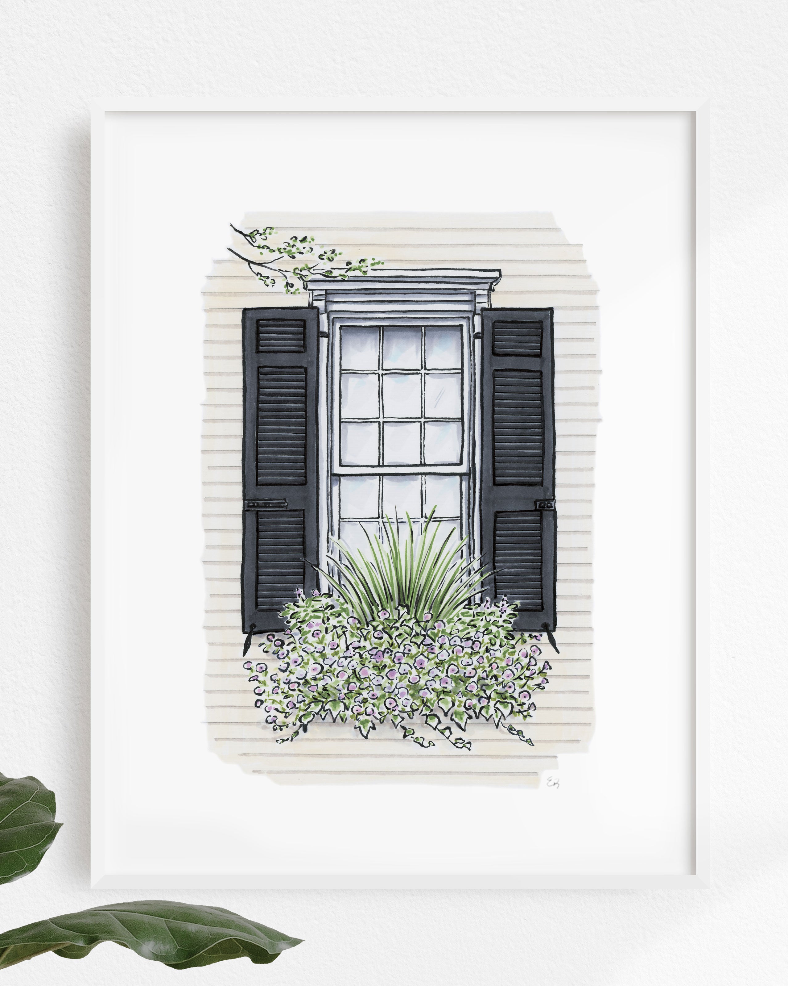 Charleston Flower Box Art Print