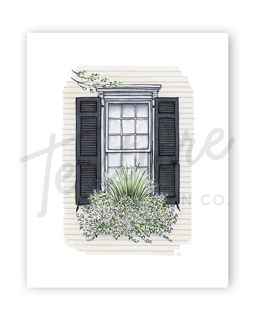 Charleston Flower Box Art Print