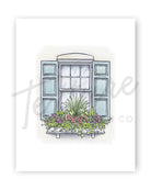 Charleston Flower Box Art Print