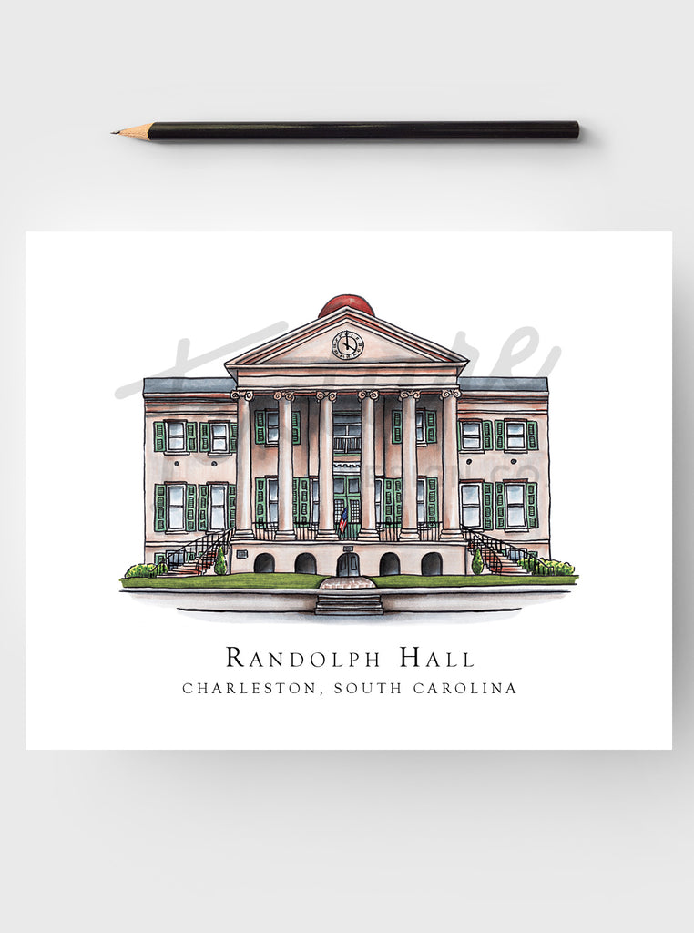 College Art Print - College of Charleston - Charleston, SC