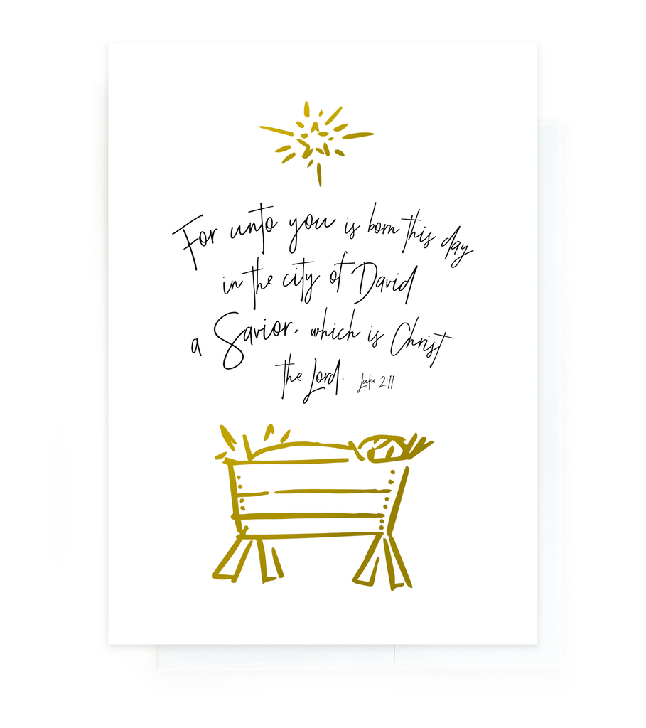 Holiday Greeting Card - Christmas - Nativity