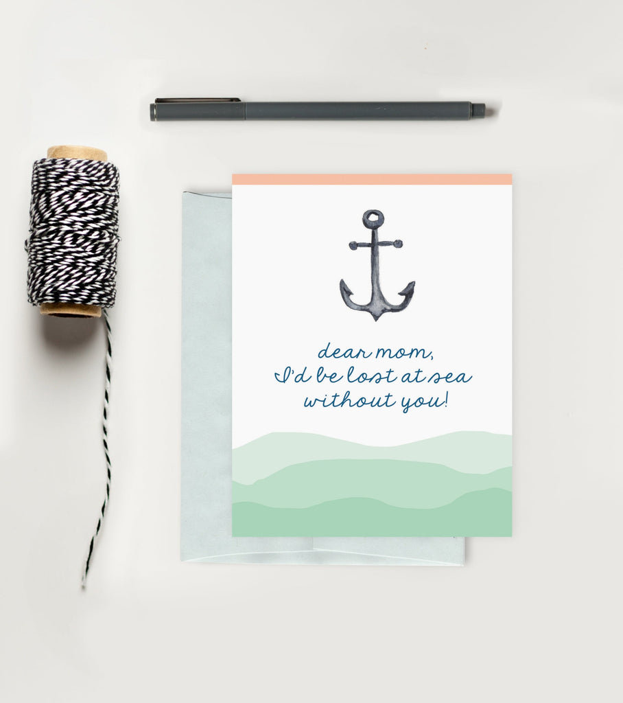 Holiday Greeting Card - Mother's Day - Anchor Card