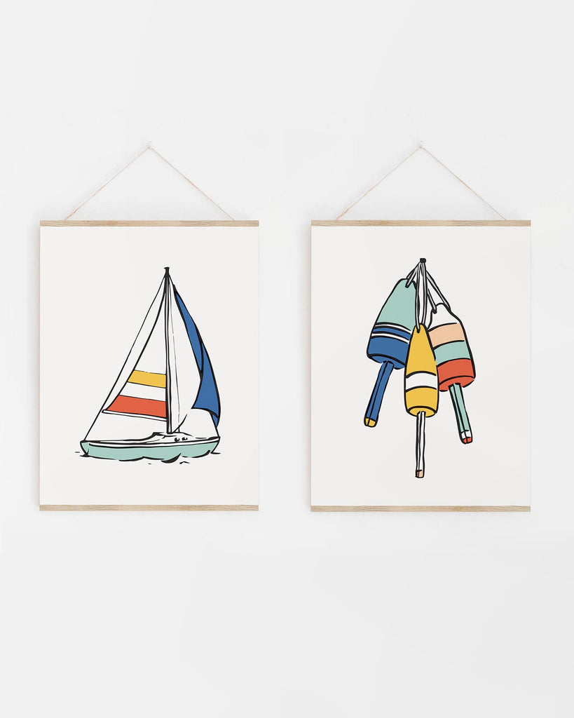 Nautical Nursery Poster Size Prints
