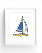 Kids Sailboat Artwork