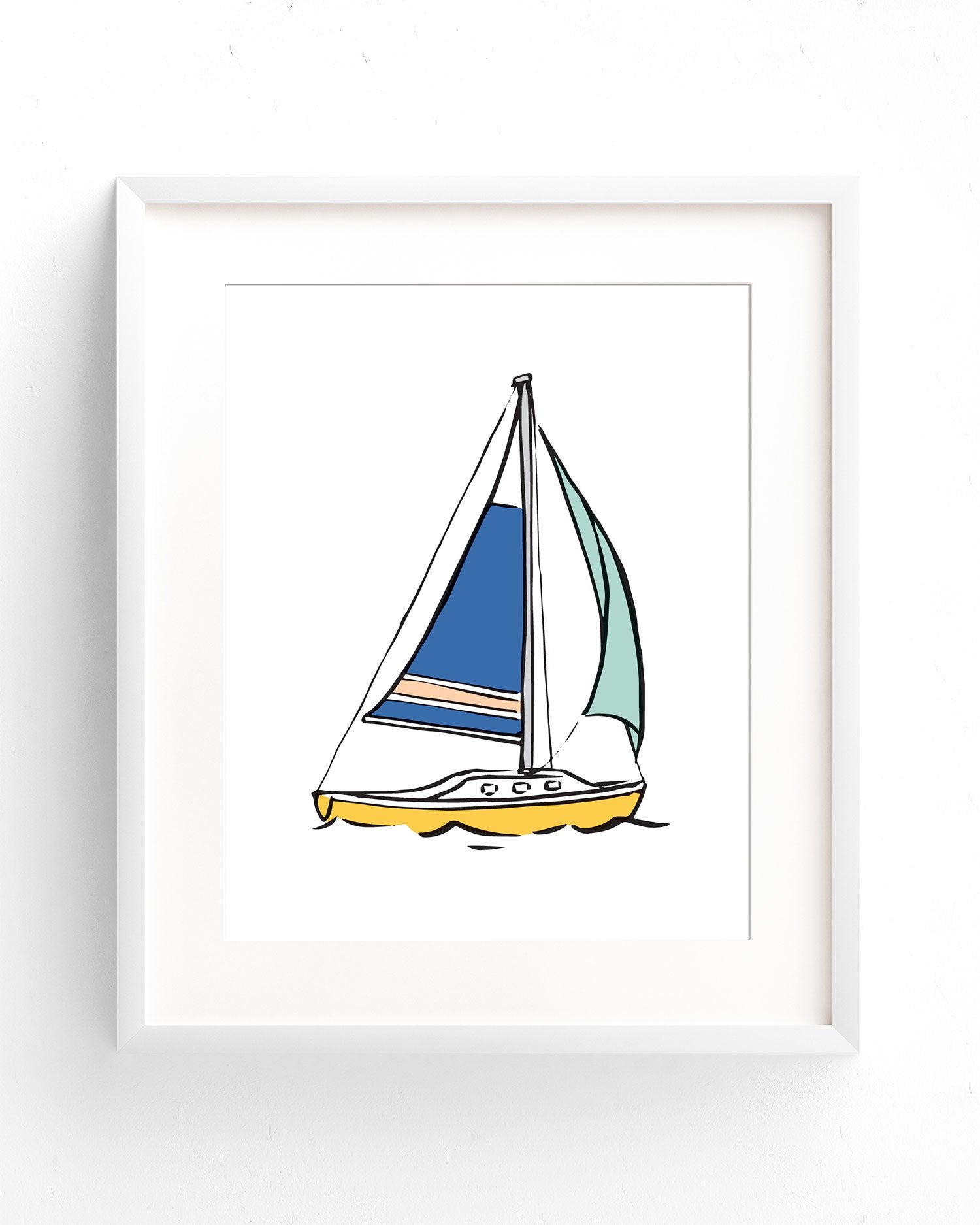 Kids Sailboat Artwork