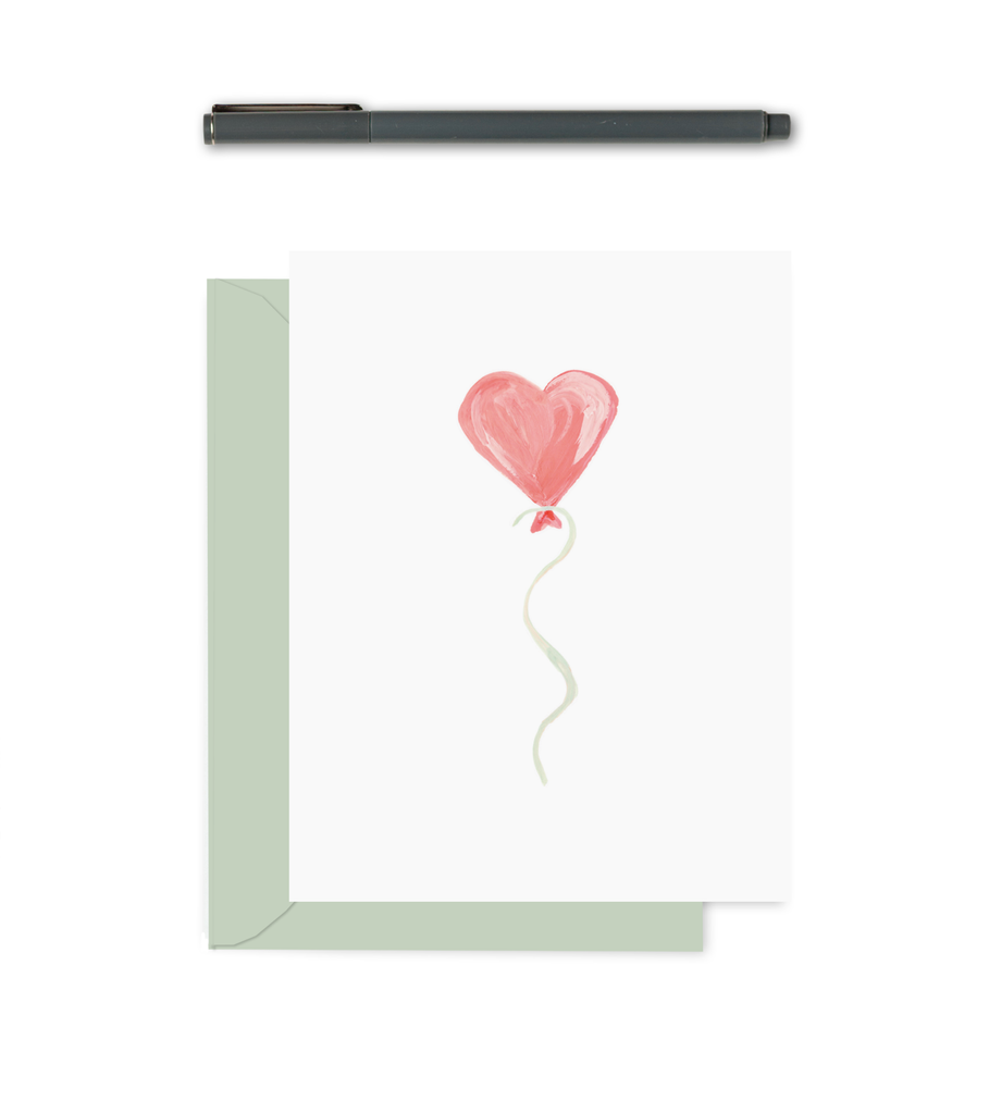 Greeting Card - Heart Balloon