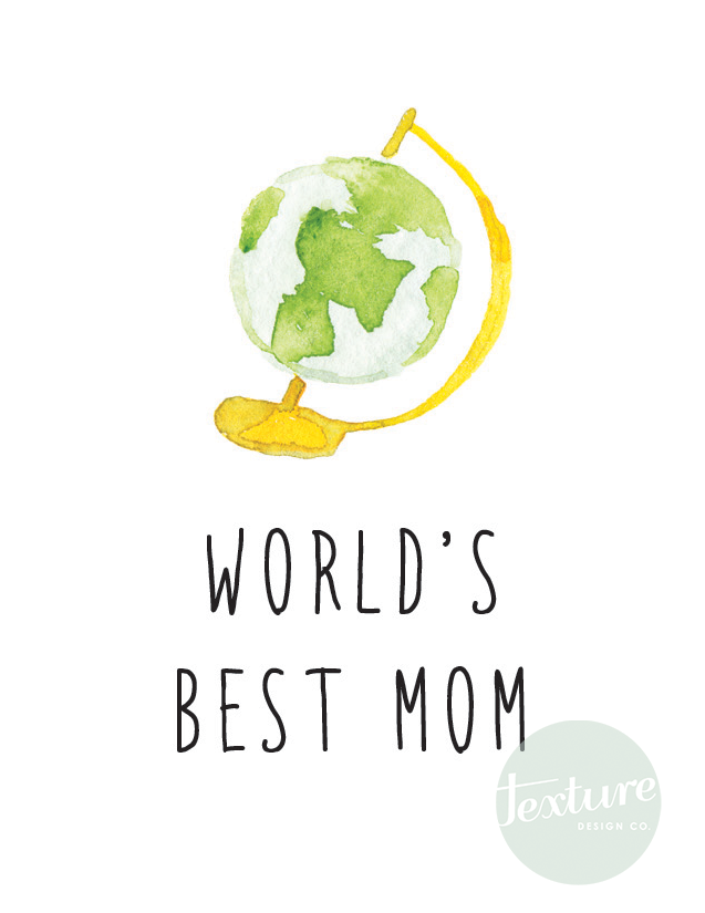 Holiday Greeting Card - Mother's Day - World's Best