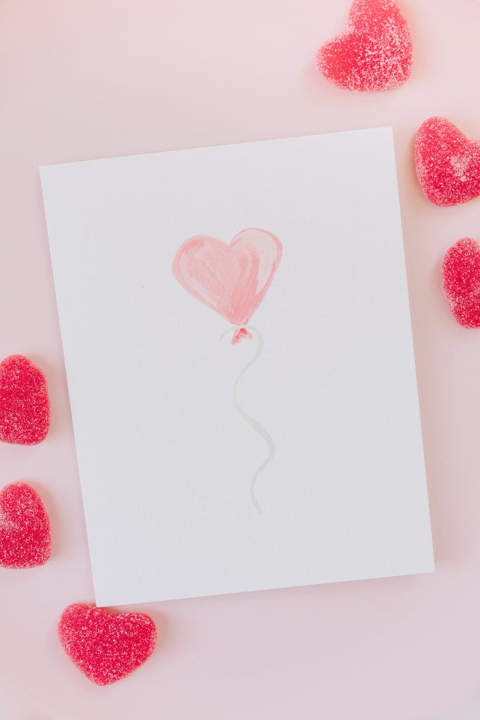 Greeting Card - Heart Balloon