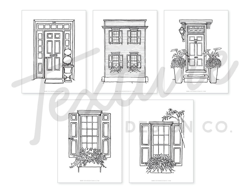 Charleston Coloring Pages