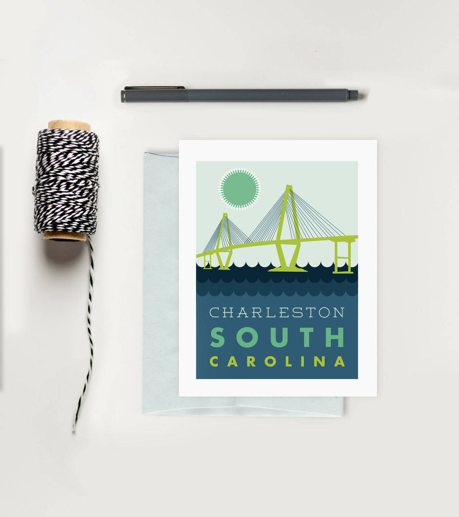 Greeting Card - Charleston Ravenel Bridge
