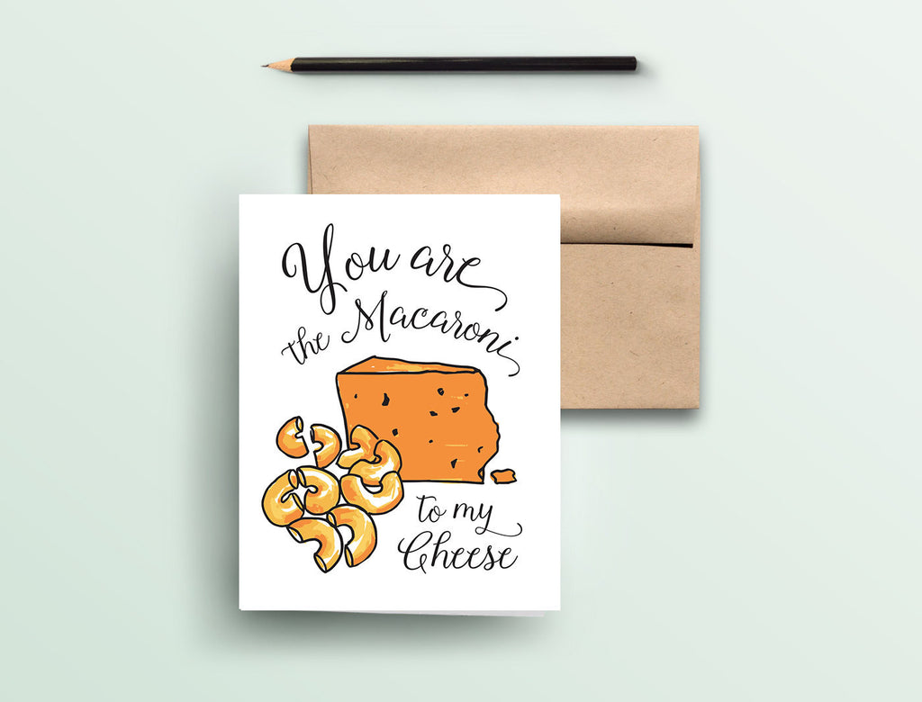 Greeting Card - Perfect Pair - Macaroni & Cheese