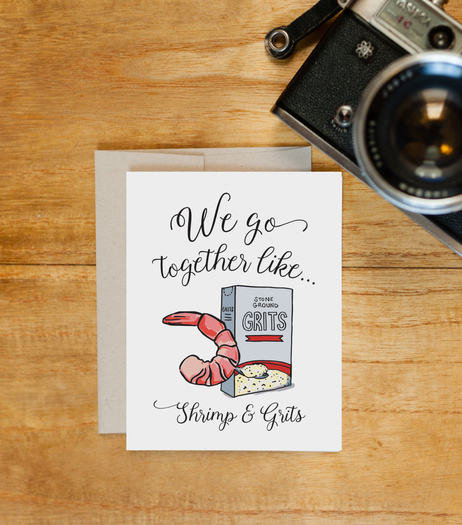 Greeting Card - Perfect Pair - Shrimp & Grits