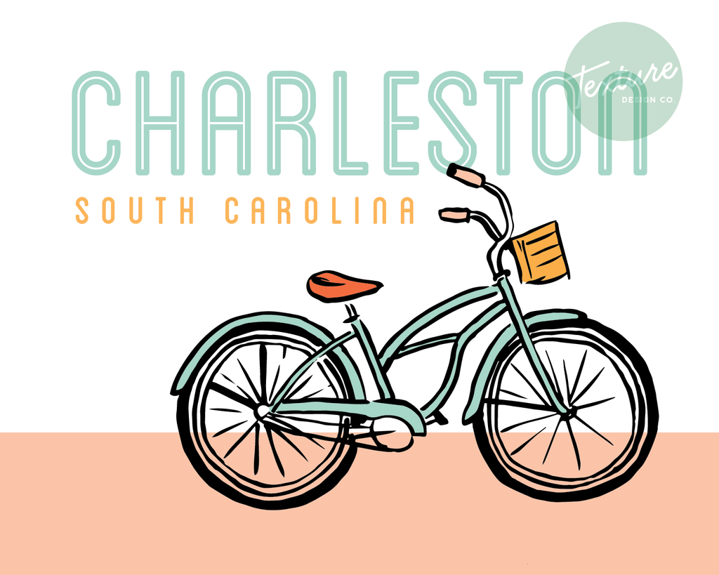 Charleston Bike Graphic Print
